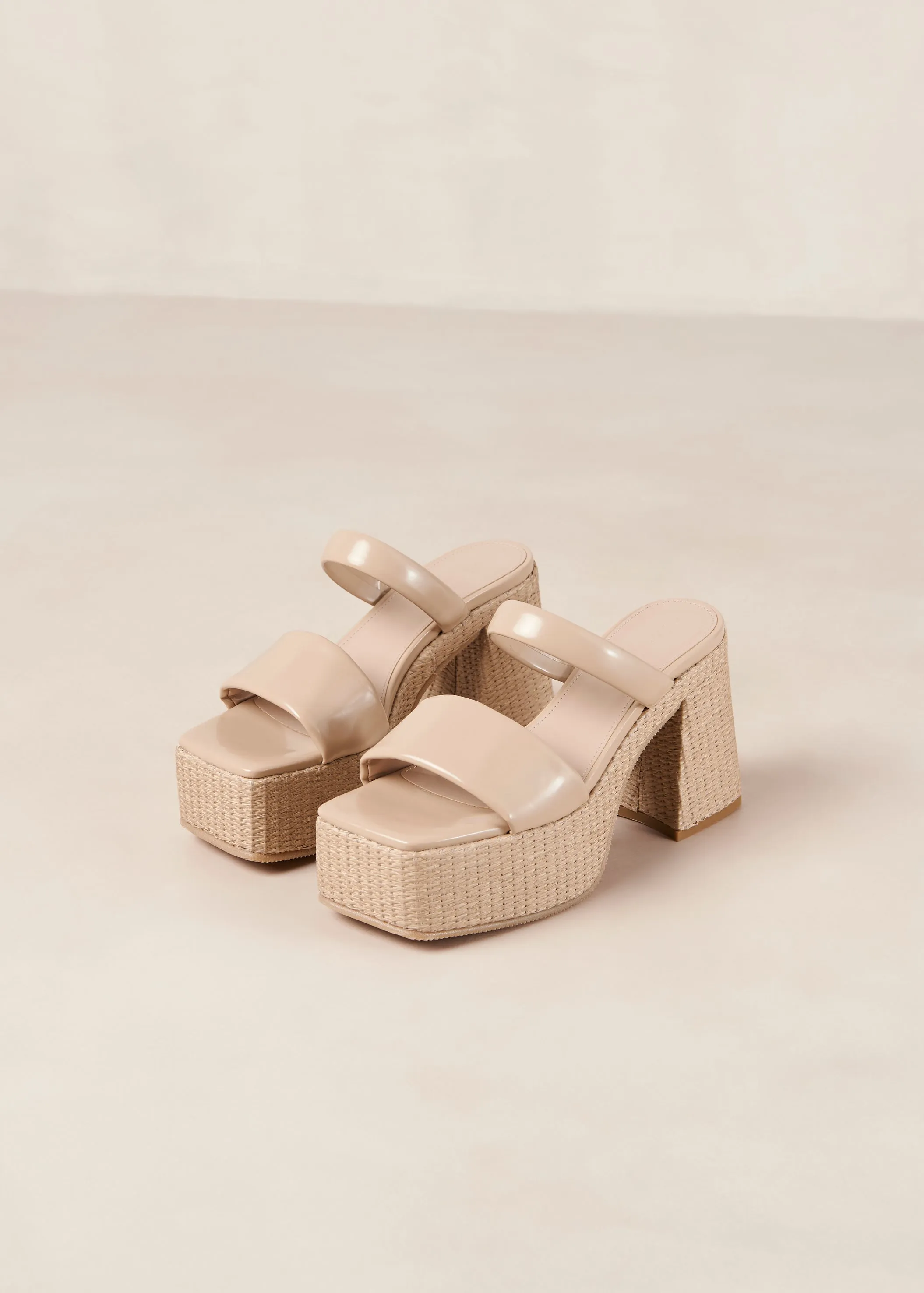 Viviana Lucid Tahini Beige Vegan Leather Sandals