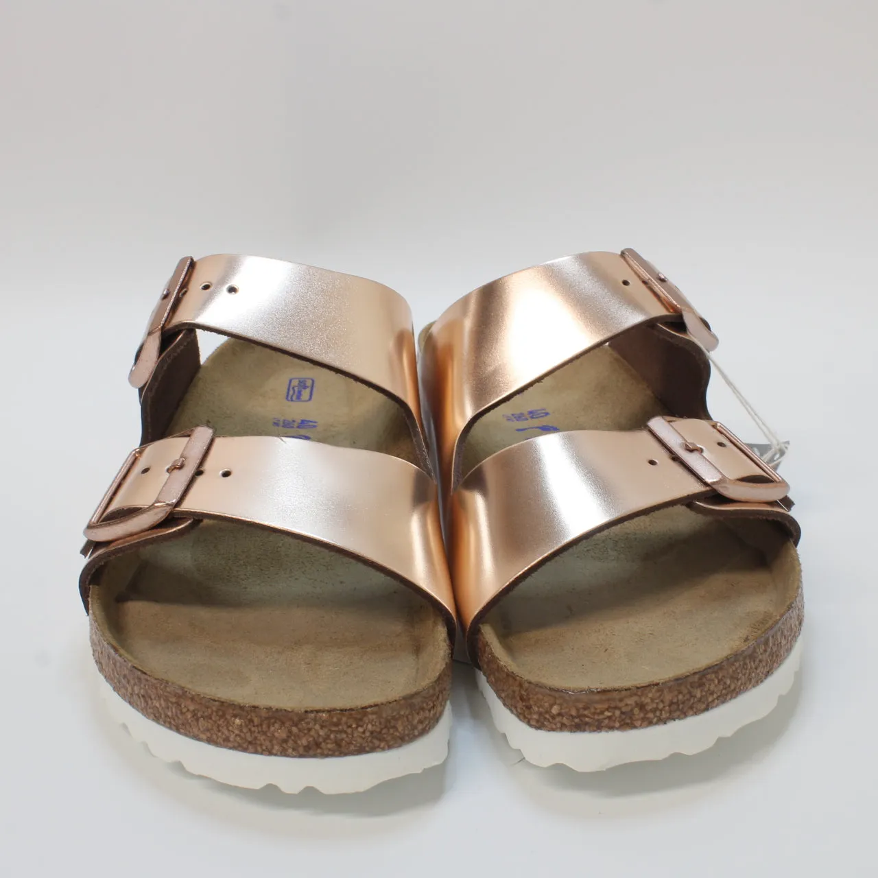 Womens Birkenstock Arizona Two Strap Metallic Copper