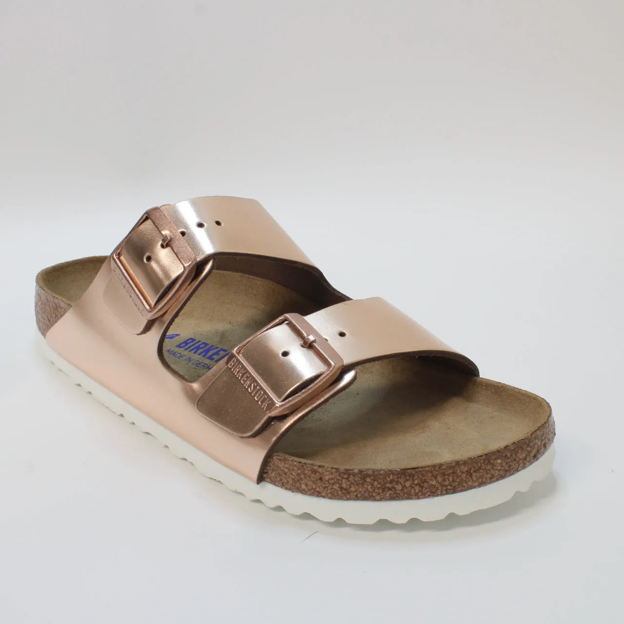 Womens Birkenstock Arizona Two Strap Metallic Copper