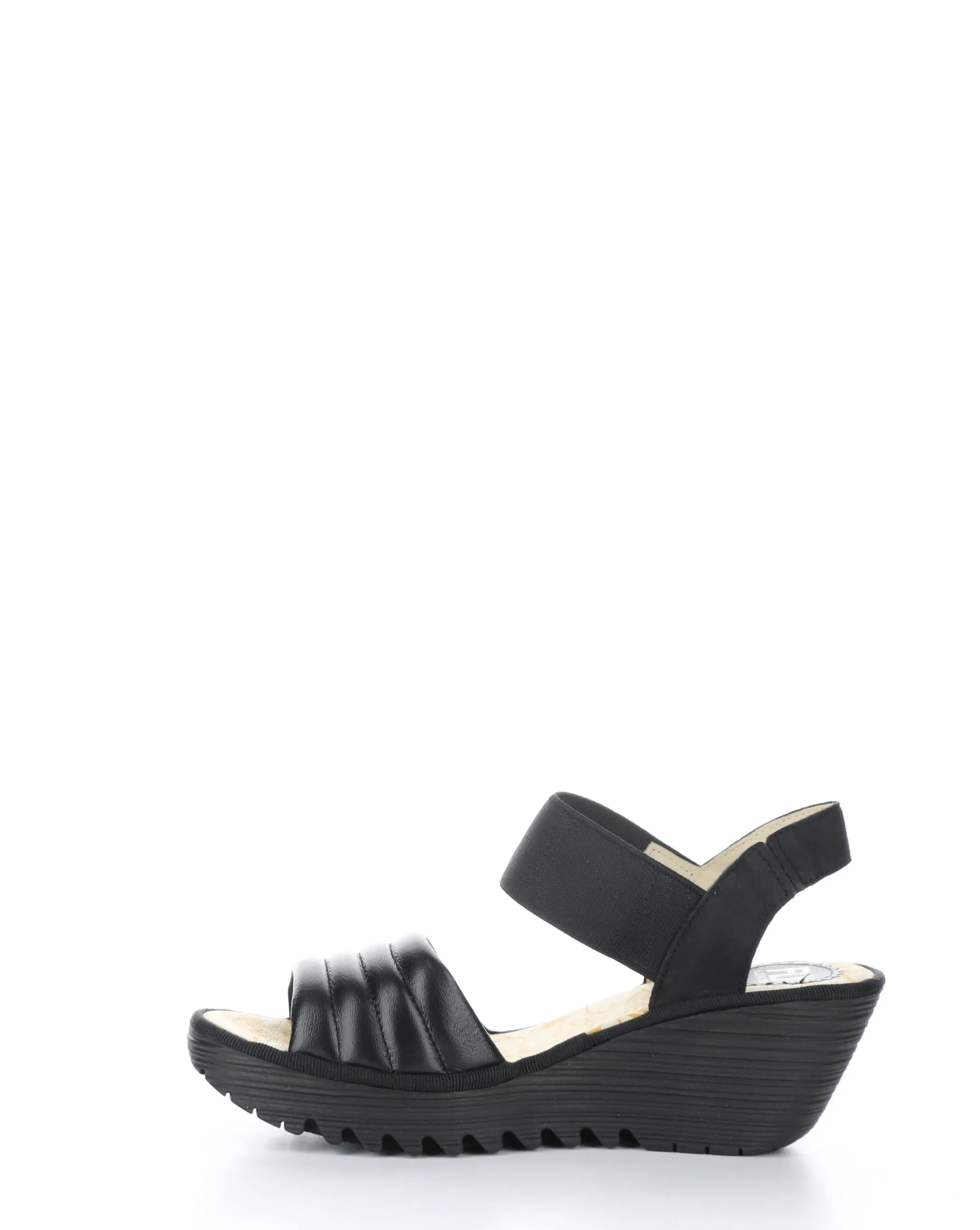 YIKO414FLY 000 BLACK Elasticated Sandals